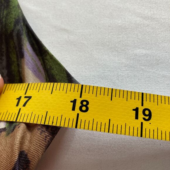 Banana Republic Palm Frond Print Linen Dress Size 6 White Lotus Vibes Preppy - Picture 13 of 13